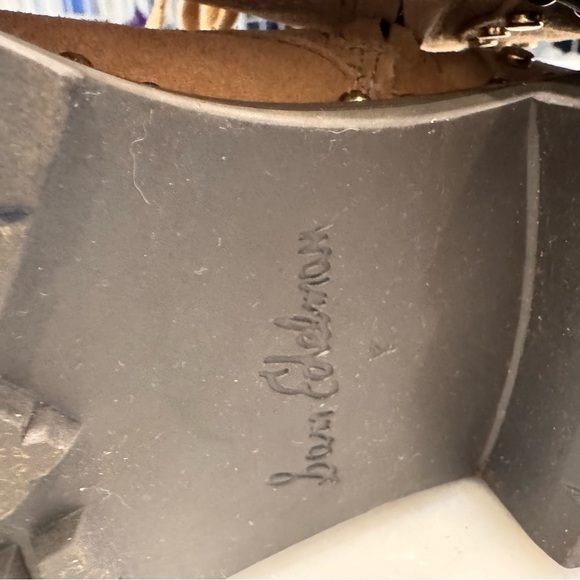 NEW Sam Edelman “Jennifer” Womens  Boots Camel Suede Lace & Zip Up Studs Sz 8 - Picture 8 of 12